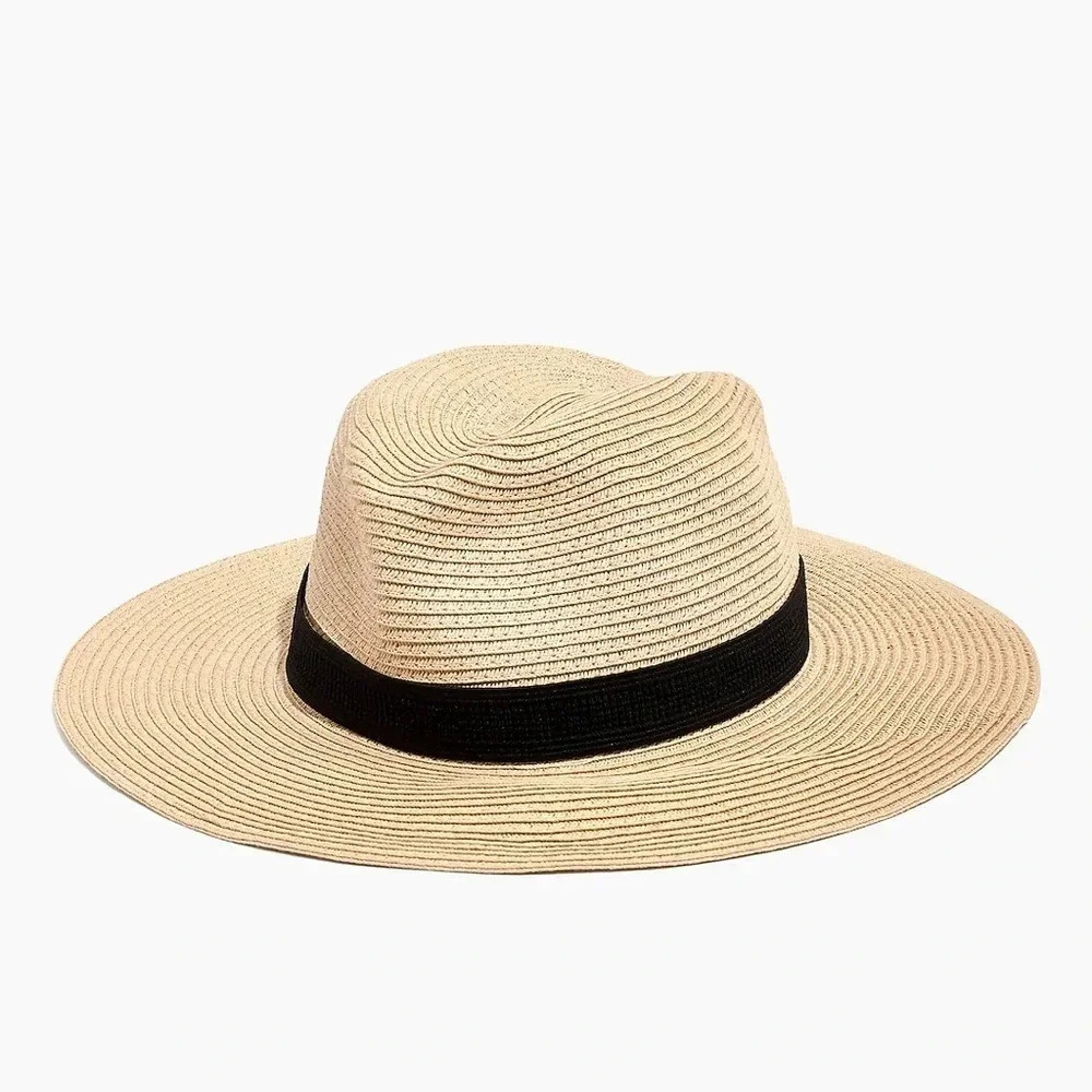 Madewell Packable Mesa Straw Hat Size S/M Vacation Tropical Resortwear Beach